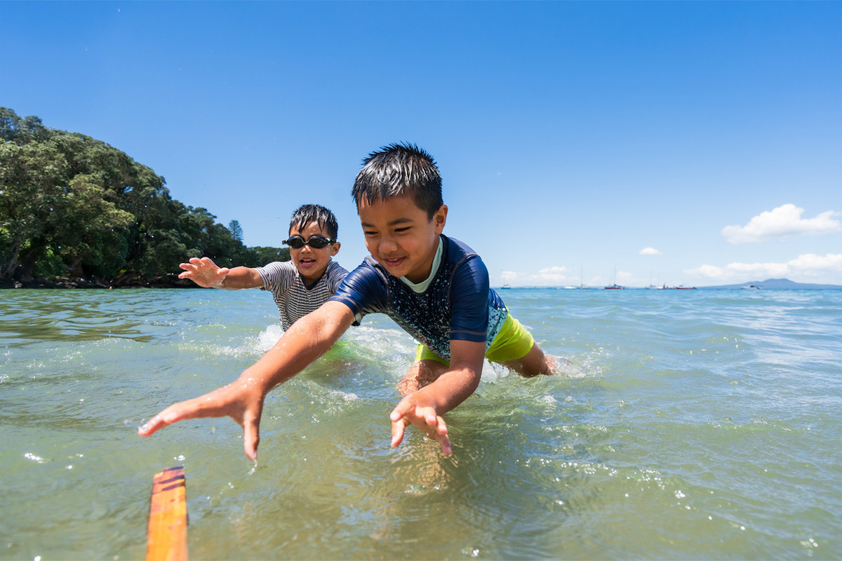 boys in water